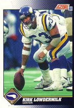 Kirk Lowdermilk Minnesota Vikings 1991 Score NFL #458